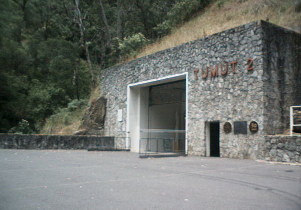 Entrance to an electricity mine.