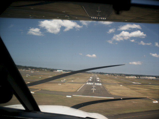 And back home we come.  The runway's the bit in the middle, isn't it?