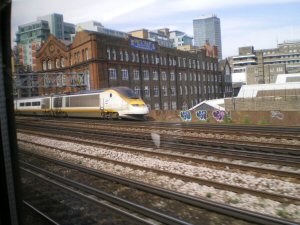 A Eurostar.  We overtook this one on the way in.