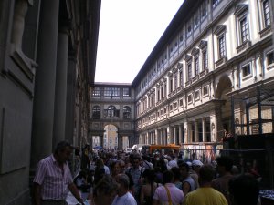 Just another day at the Uffizi